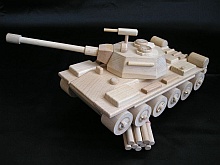 Toys wooden militar tanks