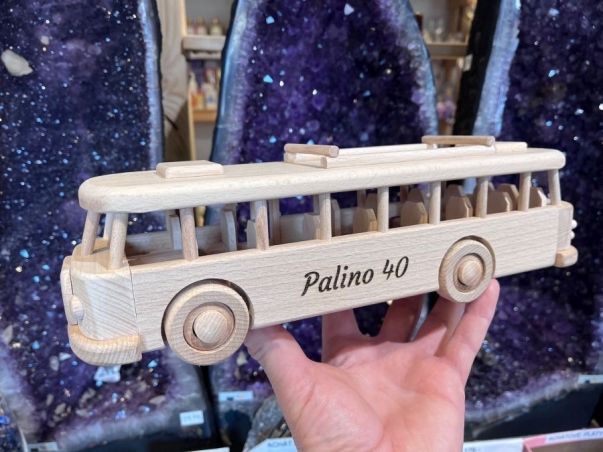 Wooden toy Bus 