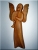 Angel with trumpet, wood sculpture 