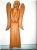  Guardian Angel, wooden statue 